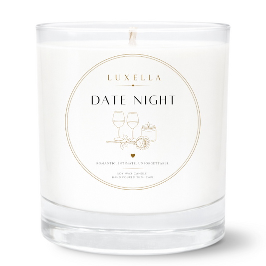 Luxella Date Night Soy Candle – Romantic 11oz Hand-Poured
