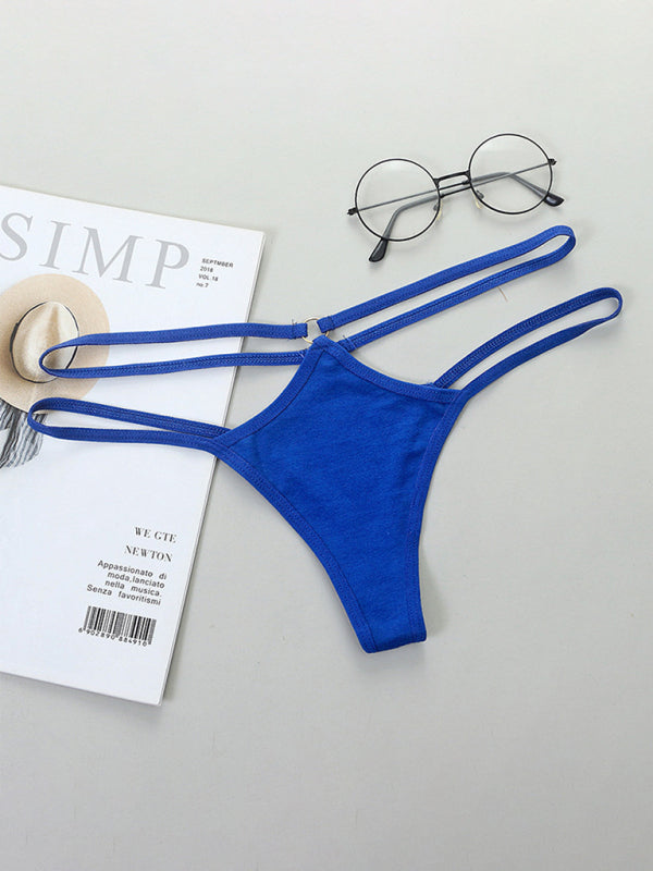 Low-Waist Sheer Bikini Panty Set