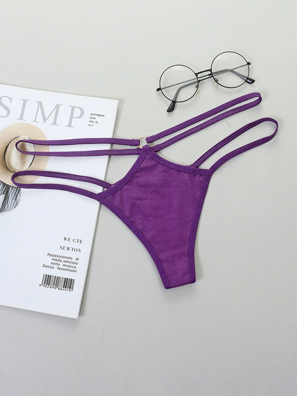 Low-Waist Sheer Bikini Panty Set