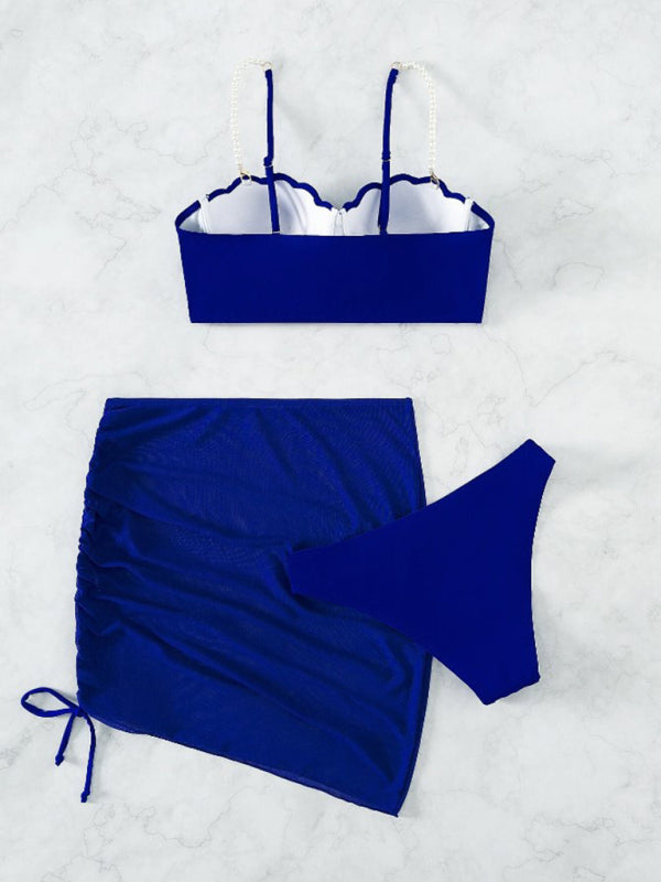 Shell Shape Bikini Three-Piece Set