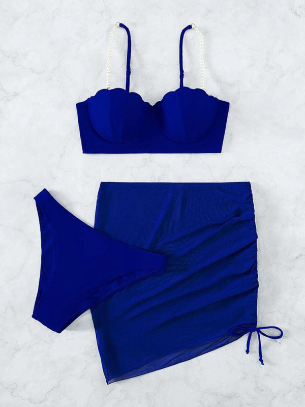 Shell Shape Bikini Three-Piece Set