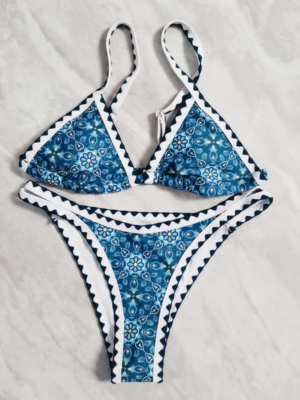 Bohemian Crochet Triangle Bikini Sets