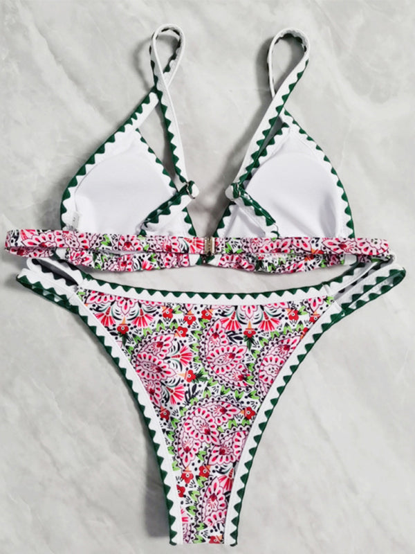 Bohemian Crochet Triangle Bikini Sets