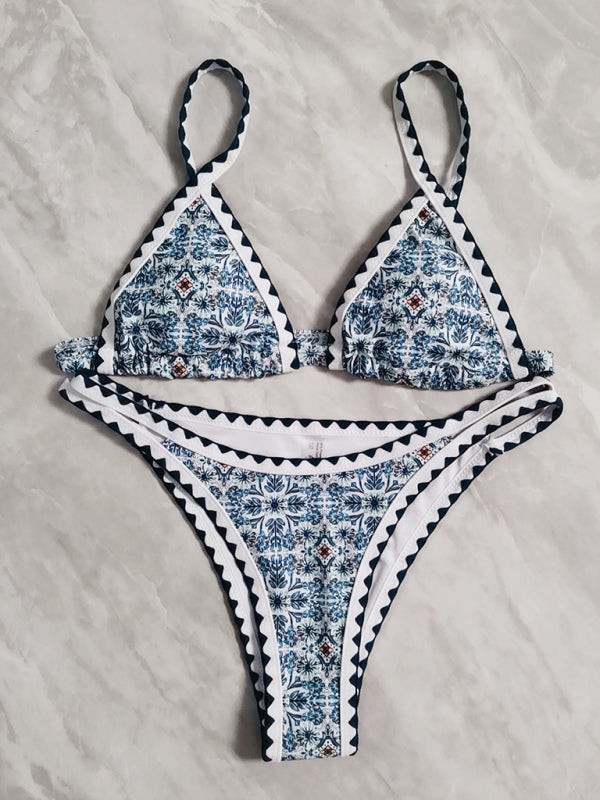 Bohemian Crochet Triangle Bikini Sets