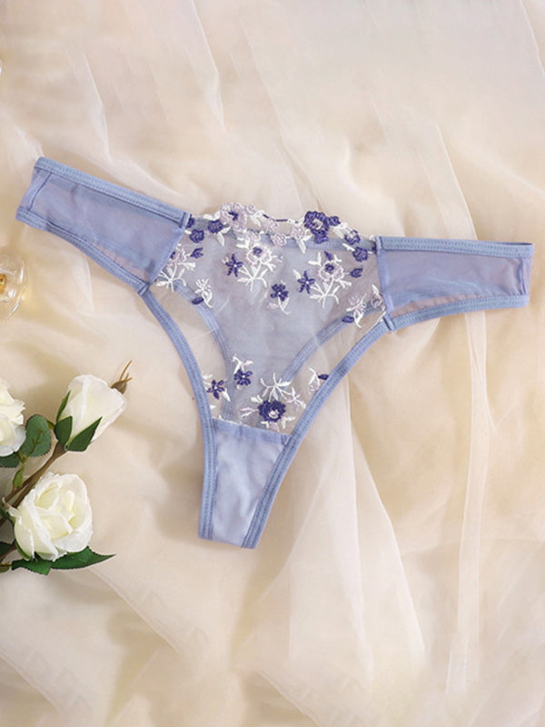 Elegant Sheer Floral Lace Lingerie Set for Women